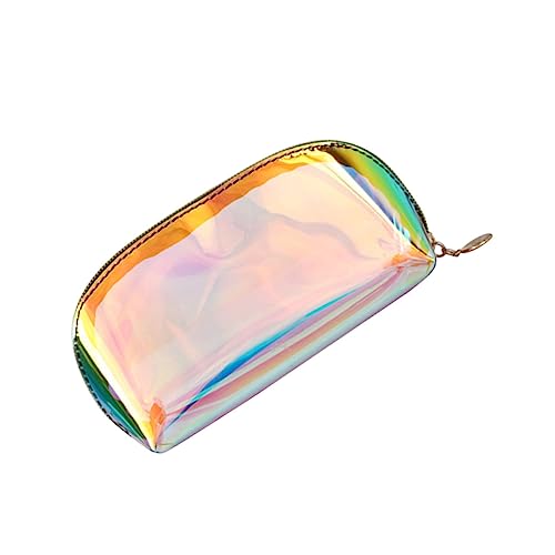 ARTSEWPLY Transparente PVC Kosmetiktasche Klein Wasserabweisend Schimmernde Make Up Aufbewahrungstasche für Damen Handtasche für Alltag Party und Reisen von ARTSEWPLY