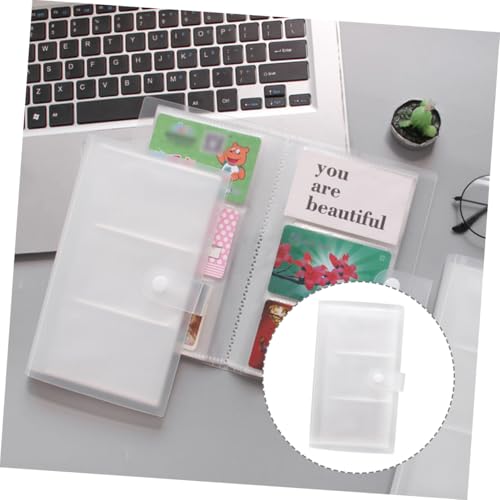 ARTSEWPLY Transparenter Visitenkartenhalter Fächer Business Cards Album Langlebiger Kartenaufbewahrungshalter für Büro und Professionelle Nutzung von ARTSEWPLY
