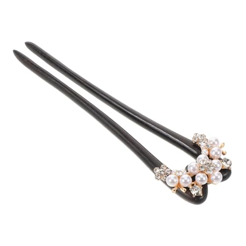 ARTSEWPLY U Förmige Holz Haarspangen mit Kunstperlen Handgemachte Französische Haarnadeln für Hochsteckfrisuren für Qipao und Besondere Anlässe Langlebige Styling Accessoires für und Mädchen von ARTSEWPLY