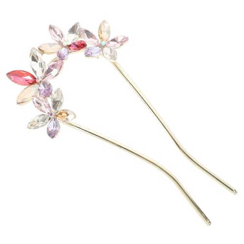 ARTSEWPLY U Förmiger Haarnadel mit Funkelnden Strasssteinen Eleganter Brautschmuck für Hochzeit Sicherer Halt Langlebiges Design Modisches Accessoire für Brautjungfern und Festliche Anlässe von ARTSEWPLY