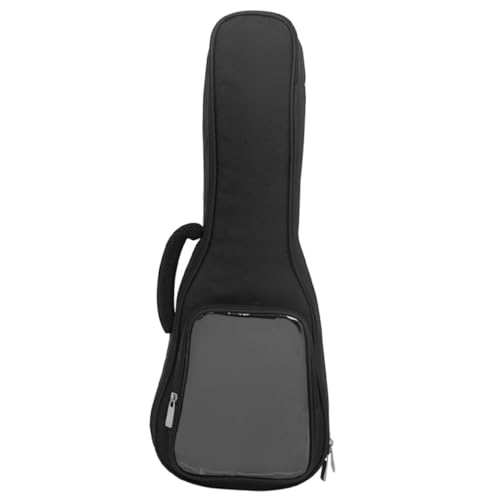 ARTSEWPLY Ukulele Tasche mit Transparenter Seitentasche Gepolstert Wasserabweisend Oxford Leichter Tragbarer Gitarrenkoffer für Erwachsene Praktischer Ukulele Organizer Stilvoll und Robust von ARTSEWPLY