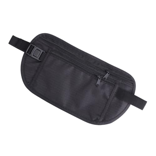 ARTSEWPLY Ultra Verstellbarer Money Belt Waist Wallet Reise Gürteltasche mit Sicherem Clip und Elastischem Hüftgurt Atmungsaktiv Robust für Joggen Sport Urlaub Wandern Passend für Schlüssel von ARTSEWPLY