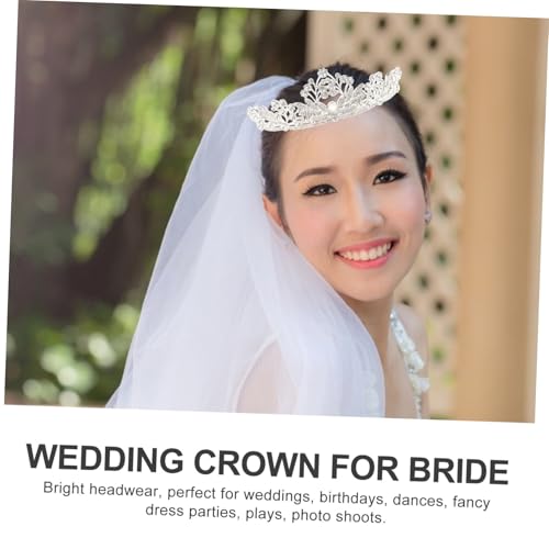 ARTSEWPLY Vintage Barock Brautkrone mit Funkelnden Strasssteinen Eleganter Kopfschmuck für Hochzeit Geburtstag und Festliche Anlässe Leichtes Silbernes Tiara Accessoire für Damen von ARTSEWPLY