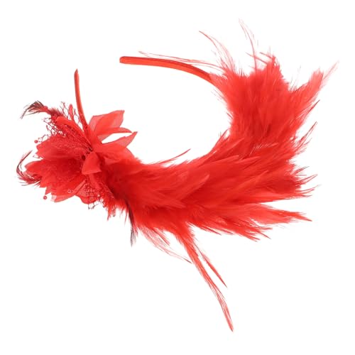 ARTSEWPLY Vintage Federn Stirnband Damen Headpiece für Karneval Cosplay Party Hochzeitsfest Prom mit Elegantem Design und Vielseitigem Haarschmuck von ARTSEWPLY