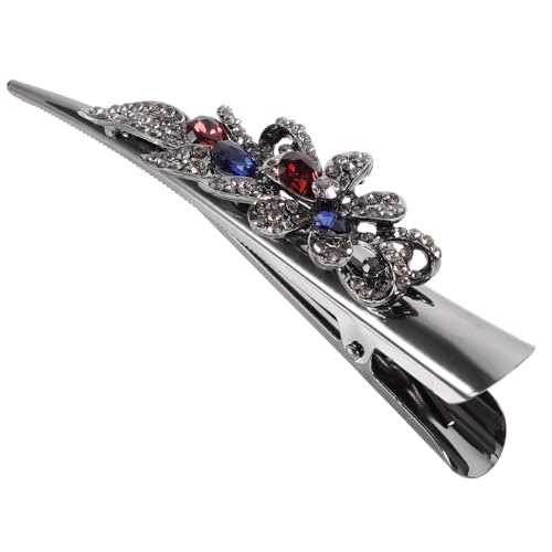 ARTSEWPLY Vintage Großer Haarschmuck Damen Metall Haarklammer mit Funkelnden Strasssteinen Robust und Sicher Eleganter Haarclip für Party Cosplay und Festliche Frisuren von ARTSEWPLY