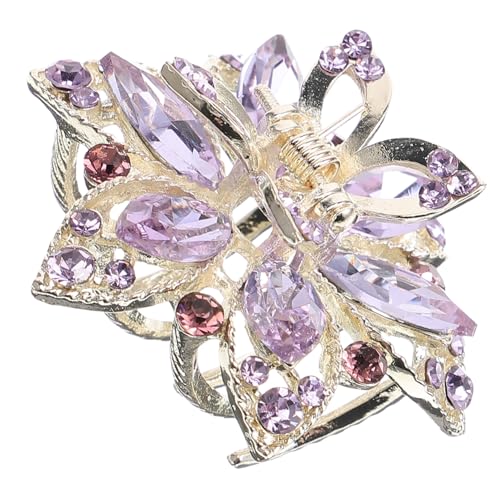 ARTSEWPLY Vintage Haarklammer mit Strasssteinen Dekorative Haarklaue für Damen Mittelgroß Robustes Material Schmerzfrei Geeignet für Dickes und für Hochzeit Party Alltag von ARTSEWPLY