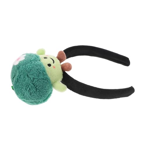 ARTSEWPLY Weiches Elastisches Brokkoli Haarband aus Plüsch Bequemes Kostüm Accessoire für Make Up Gesichtspflege Live Streaming und Partyspaß von ARTSEWPLY