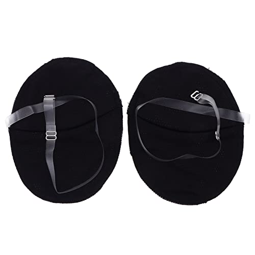 ARTSEWPLY Wiederverwendbare Achselpads für Damen Schweißabsorbierende Pads mit Verstellbaren Trägern für Sommeraktivitäten Atmungsaktiv und Schnell Trocknend Pack Schwarz von ARTSEWPLY