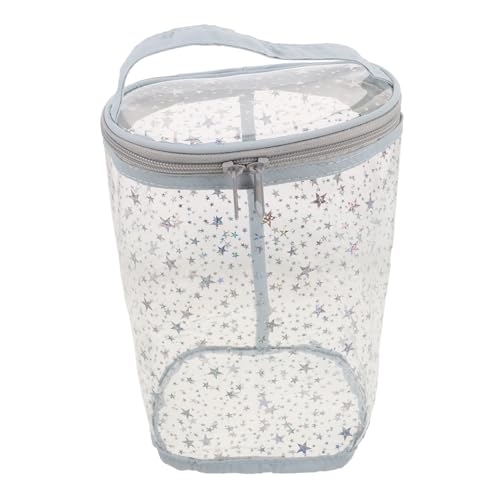 ARTSEWPLY wasserdichte Make Up Tasche Große Kapazität Transparente Kosmetik Organizer Reise Kulturbeutel Leicht Tragbar Mit Reißverschluss Für Badezimmer Und Reisen Silber von ARTSEWPLY