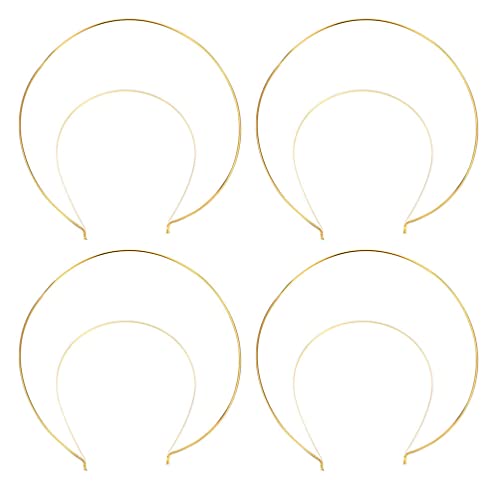 4 Stück Haarbänder Braut Gold Stirnband Eisen Waschen Gesicht Haarreifen DIY Kopfschmuck Haarschmuck for Geburtstagsfeier Hochzeit Verlobung Kopfschmuck von ARTSIM