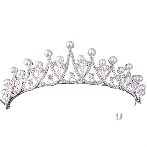 Haarband Vintage Kristall Strass Diademe und Kronen Diademe Stirnbänder for Frauen Braut Hochzeit Haarschmuck Schmuck Band (Color : Onecolor, Size : 27) von ARTSIM