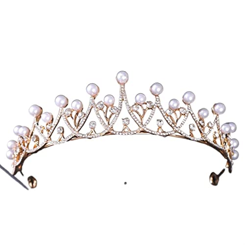 Haarband Vintage Kristall Strass Diademe und Kronen Diademe Stirnbänder for Frauen Braut Hochzeit Haarschmuck Schmuck Band (Color : Onecolor, Size : 29) von ARTSIM