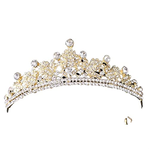 Haarband Vintage Kristall Strass Diademe und Kronen Diademe Stirnbänder for Frauen Braut Hochzeit Haarschmuck Schmuck Band (Color : Onecolor, Size : 36) von ARTSIM