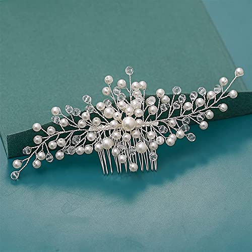 Haarnadel Hochzeit Kopfschmuck Haarkämme Haarschmuck Hochzeit Braut Kopfschmuck Handgemachte Kristall Hochzeit Ornamente Haarschmuck Hochzeit Haarschmuck (Farbe: Silber, Größe: Pure Gold Color (Color von ARTSIM