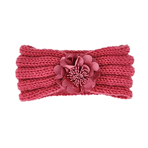 Kleinkind Stretch Solid gestricktes Stirnband Kopfbedeckung Floral Mädchen Jungen Glitzer Stirnband for Turban (Color : B, Size : One Size) von ARTSIM