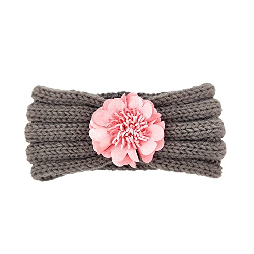 Kleinkind Stretch Solid gestricktes Stirnband Kopfbedeckung Floral Mädchen Jungen Glitzer Stirnband for Turban (Color : D, Size : One Size) von ARTSIM