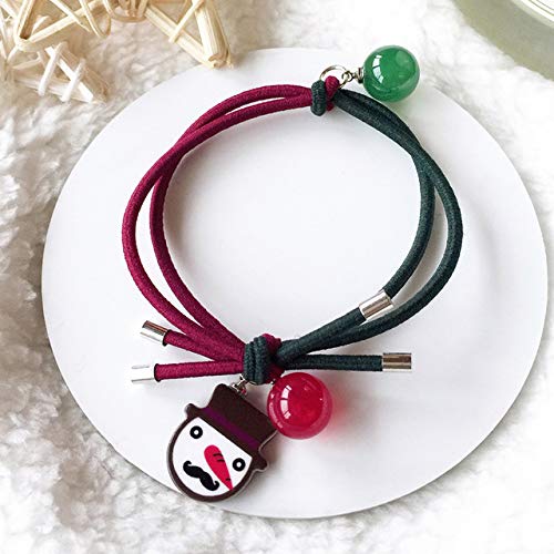 Koreanischer elastischer Haarring, niedlich, Cartoon, Weihnachten, Kinderzubehör, Gummiband, Seil, Stirnband, Mädchen, Frauen, Kopfbedeckung, Stil 5 (Color : Style 2) von ARTSIM