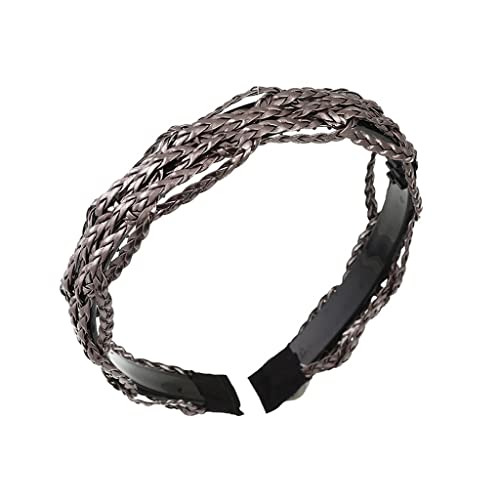 Rutschfeste Stirnbänder Cortex Braid Damen Twist Haarbänder Stirnband Lünette Einfarbige Kopfbedeckung Mädchen Haarschmuck von ARTSIM