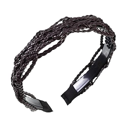 Rutschfeste Stirnbänder Cortex Braid Damen Twist Haarbänder Stirnband Lünette Einfarbige Kopfbedeckung Mädchen Haarschmuck von ARTSIM