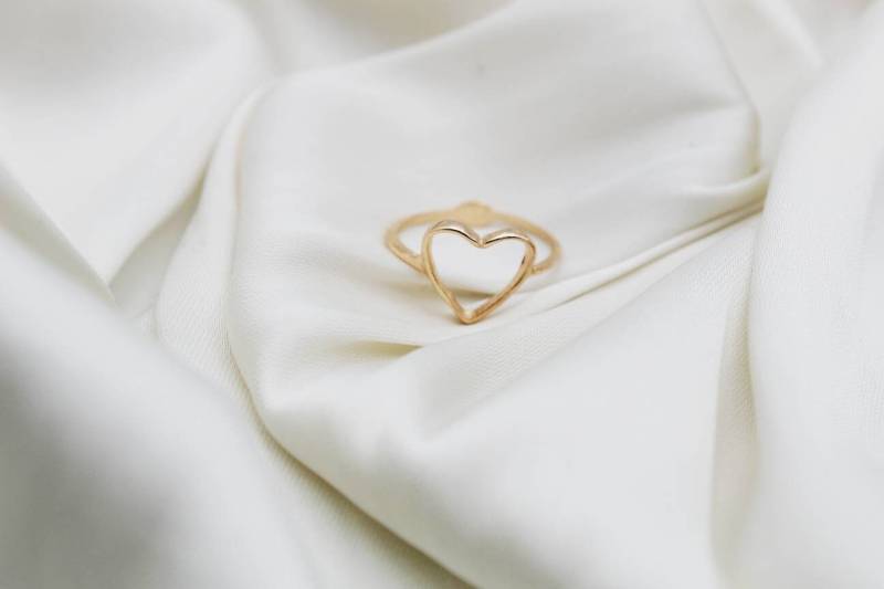Herz Ring Gold Statement Blogger Minimalistisch Urban Trend Bohemian Puristisch Voo Heart Shape von ARTSYBERLIN