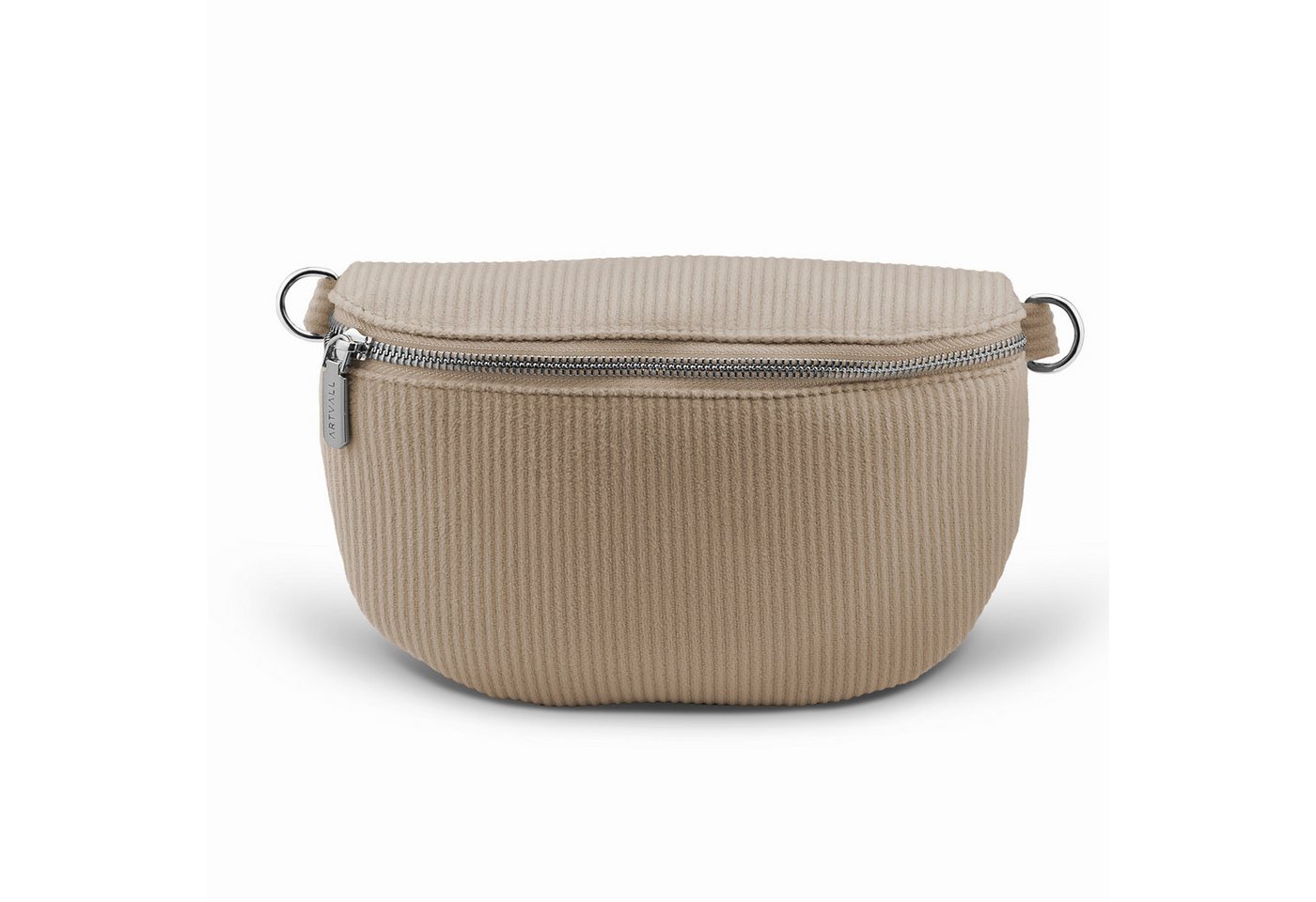 ARTVALL Umhängetasche Cord Handtasche Crossbody Bag, Elegante Cord-Bauchtasche für jeden Anlass edel stilvoll Natur von ARTVALL