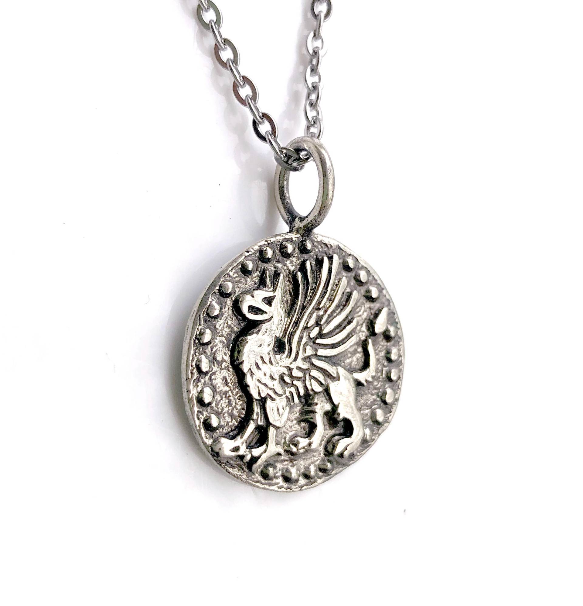 Gryphon - Silberanhänger Starfort Doppelseitig Renaissance Tartaria Herrenschmuck Grand Tartary Gryphon - Silberanhänger Starfort Doppelseitig Renaissance Tartaria Herrenschmuck Grand Tartary von ARTemisDesignsLLC
