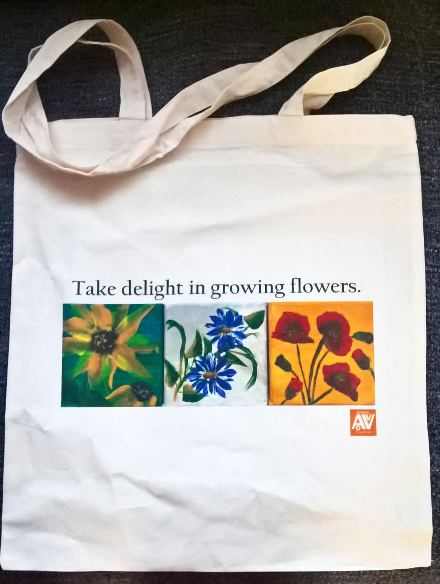 Leinen-Einkaufstasche | Genießen Sie Den Anbau Von Blumen von ARTleneStudio