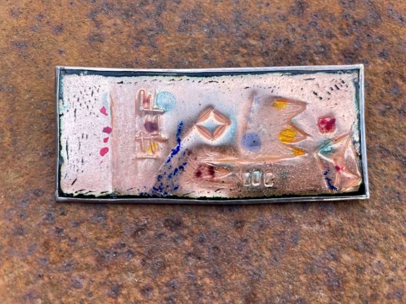 Das Erwünschte Glück - Brosche, Silber, Emaille, Kupfer, Unikat, Handgefertigt, Kunst, Künstlerin, Emaillemalerei Das Erwünschte Glück - Brosche, Silber, Emaille, Kupfer, Unikat, Handgefertigt, Kunst, Künstlerin, Emaillemalerei von ARTquartett