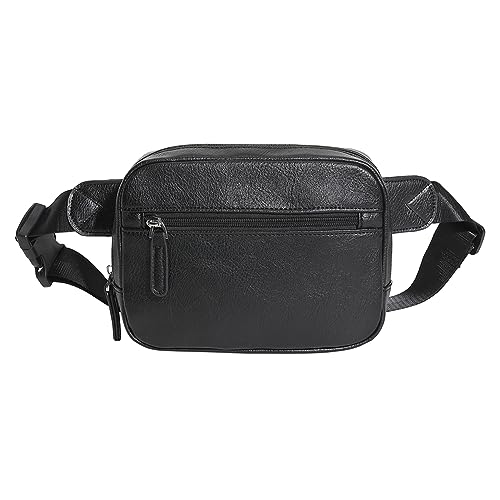 ARVALOLET Damen-Gürteltasche aus Leder, Verstellbarer Riemen, lässige Umhängetasche, große Kapazität, multifunktionale Outdoor-Sport-Geldbörse von ARVALOLET