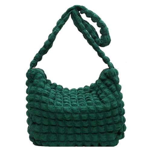 ARVALOLET Damen Handtaschen Schultertaschen Große Bubble Hobo Bag Crossbody Sling Bag Soft Satchel Daily Bag, grün, 38*9*36 cm/14.96x3.54x14.17inch von ARVALOLET