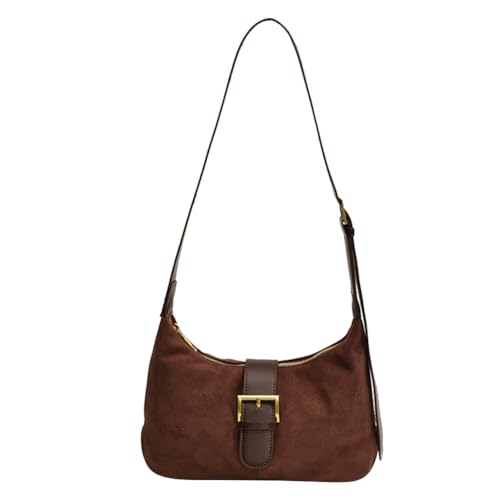 ARVALOLET Damen-Slouchy-Hobo-Tasche aus Wildleder mit verstellbarem Riemen for Geschäftsreisen von ARVALOLET