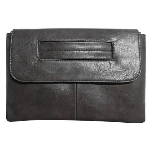 ARVALOLET Damen Umhängetasche Clutch Mode PU Leder Umschlag Tasche Wristlet Handtaschen Große Einkaufstasche, Schwarz von ARVALOLET