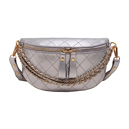 ARVALOLET Damen Umhängetasche Leder PU Hüfttasche Weiche Umhängetasche Sling Bag Große Kapazität Sling Bag Lady Street Trend Gürteltaschen Geldbörse Veganes Leder Brustgürtel Bauchtasche von ARVALOLET