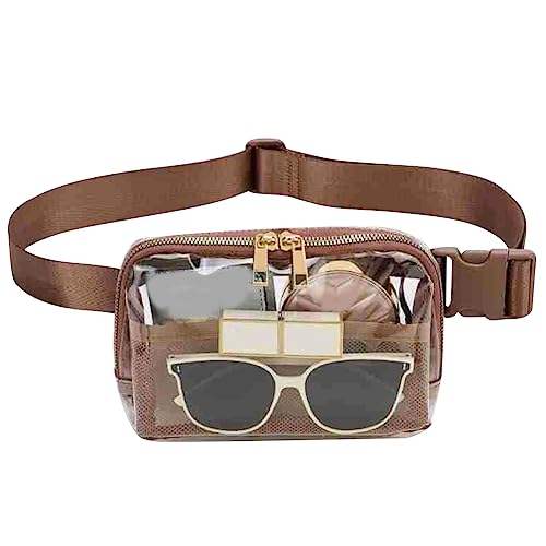 ARVALOLET Damen-Umhängetaschen, Outdoor-Sport, Laufen, transparent, Bum Hip Waist Bag, modische Reise-Wandertasche von ARVALOLET