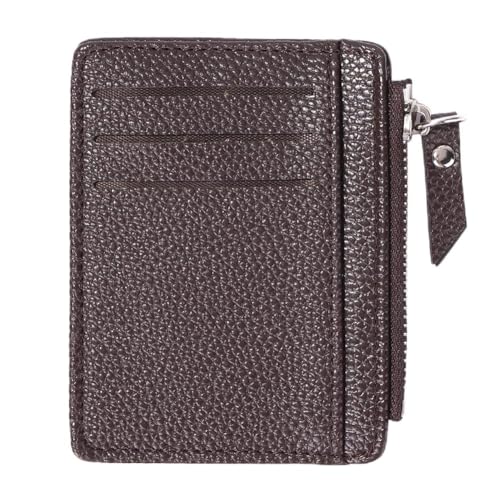 ARVALOLET Einfache PU Leder Karte Halter Frauen Mode Geldbörse Einfarbig Litschi Muster Geldbörsen Business Männer Im Freien von ARVALOLET