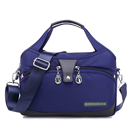 ARVALOLET Frauen Schulter Crossbody Tasche Große Kapazität Oxford Tuch Messenger Wasserdichte Anti-Diebstahl Weibliche Reise Shopper Mama Handtasche, blau, 265*150*120mm /10.4*5.9*4.7in von ARVALOLET