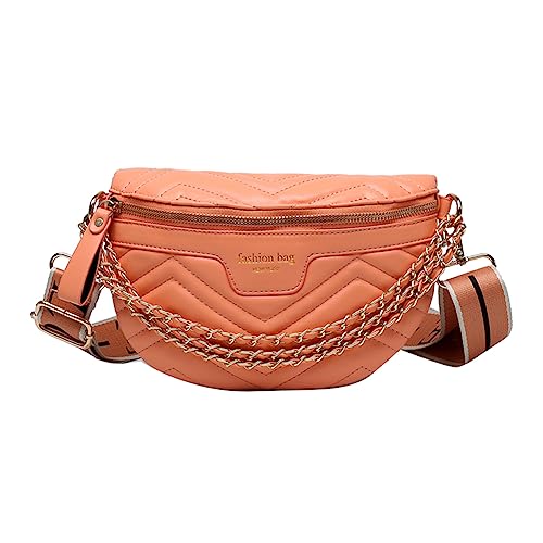 ARVALOLET Frauen Umhängetasche Verstellbaren Riemen Weiche Einfarbig PU Leder Fanny Pack Weibliche Chic Sling Tasche von ARVALOLET