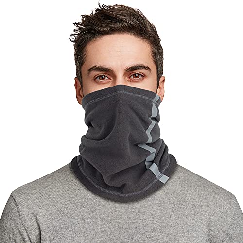 ARVALOLET Gesichtsmaske Tube Scarf Multifunctional Scarf Neckerchief Face Mask Outdoor Winter Warm Fleece Neck Scarves Reflective Skiing Neck Cover Mask Motorradmaske Skimaske Ski Masks von ARVALOLET