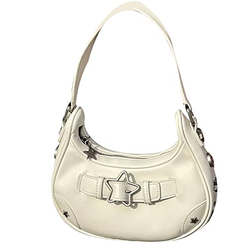 ARVALOLET Handtasche Damen Klein,Y2K Damen Unterarmtasche,Tasche Kleine Segeltuchtasche Handtasche Vintage mit Reißverschluss Geschenk für Mädchen,Tragetasche von ARVALOLET