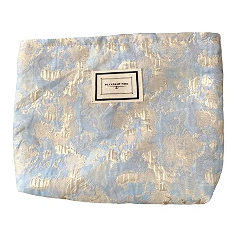 ARVALOLET Jacquard Make-up Zubehör Organizer Große Kapazität Frauen Kosmetik Aufbewahrung Organizer Reißverschluss Tragbar Retro Alltagsgebrauch for Geldbörse, Stil 3, 26 * 18 * von ARVALOLET