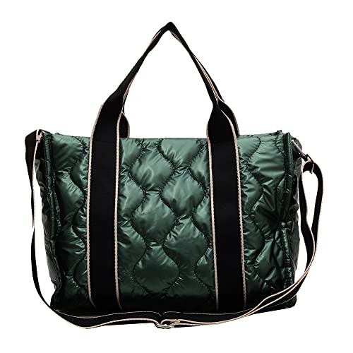 ARVALOLET KANUBI Schultertasche Damen,Damen Handtasche,Herbst Winter Umhängetaschen aus gesteppter Baumwolle, Umhängetasche mit großem Fassungsvermögen, tragbar for Shopper Reisen von ARVALOLET