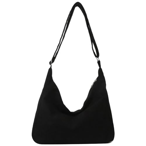 ARVALOLET Lässige Damen-Umhängetasche, vielseitig einsetzbar, großer Schultertaschengurt, verstellbare Cord-Tragetasche, leichte, modische, lässige Shopper-Tasche von ARVALOLET