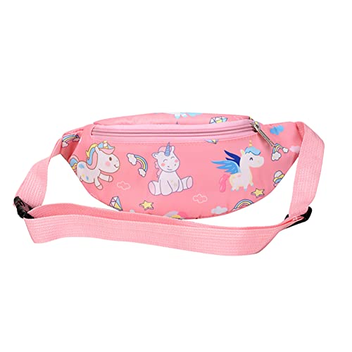 ARVALOLET Mode Kinder Taille Pack Kinder Mädchen Fanny Brust Schulter Messenger Taschen Nette Cartoon Dinosaurier Druck Geldbörse, Stil Zwei, Rosa, modisch von ARVALOLET