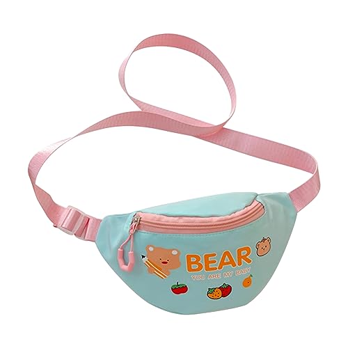 ARVALOLET Mode Kreuz Körper Nette Brust Tasche Nylon Brief Kinder Münze Geldbörse Lässig Kreativ Verstellbarer Gurt for Kinder Geburtstagsgeschenk, blau, 25x14x5cm/9.84x5.51x1.97in, modisch von ARVALOLET