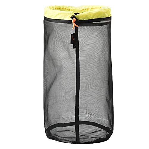 ARVALOLET Netztasche Nylonsack,Wasserdichtes, tragbares Aufbewahrungspaket, Kordelzug, Kompressionssack, platzsparende Tragetasche for Outdoor-Rucksacktouren von ARVALOLET