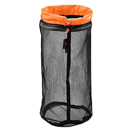 ARVALOLET Netztasche Nylonsack,Wasserdichtes, tragbares Aufbewahrungspaket, Kordelzug, Kompressionssack, platzsparende Tragetasche for Outdoor-Rucksacktouren von ARVALOLET