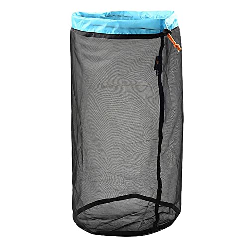 ARVALOLET Netztasche Nylonsack,Wasserdichtes, tragbares Aufbewahrungspaket, Kordelzug, Kompressionssack, platzsparende Tragetasche for Outdoor-Rucksacktouren von ARVALOLET