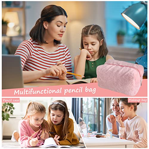 ARVALOLET Stift-Aufbewahrungstasche, Bezaubernde, Flauschige Make-up-Aufbewahrungstasche, Reisewasch-Aufbewahrungstasche, Flauschiger Make-up-Organizer, Organizer-Tasche von ARVALOLET