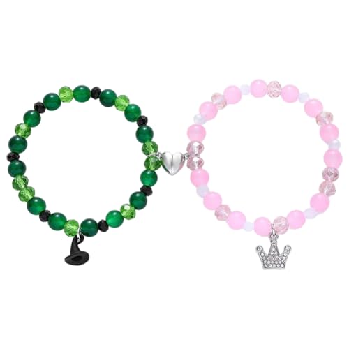 ARVALOLET Strass Crown Hexenhut Matching Armbänder BFF Paare Accessoires Hexenhut Zauberstab Herz Charme Halsketten for Fans Partykleiddekoration ARVALOLET Strass Crown Hexenhut Matching Armbänder BFF Paare Accessoires Hexenhut Zauberstab Herz Charme Halsketten for Fans Partykleiddekoration von ARVALOLET