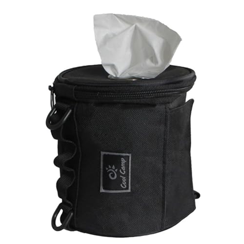 ARVALOLET Tragbare Outdoor-Camping-Taschentuchtasche mit Haken, Toilettenpapier-Aufbewahrungsbox for Wandern und Reisen von ARVALOLET